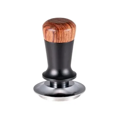 Studio Barista Pro Tamper 53mm Negro/Madera Rosewood
